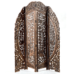 Ширма с  орнаментом ручная резьба Indian Antique Furniture варинант исполнения - 1 | Loft Concept в Рязани