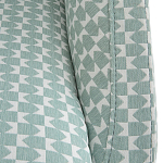 Кресло светло-бирюзовое с принтом Pauley Light Turquoise Armchair варинант исполнения - 5 | Loft Concept в Рязани