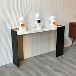 Консоль прямоугольная с основанием чёрного и золотого цвета Wrap варинант исполнения - 2 | Loft Concept в Рязани