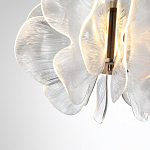 Люстра с крупными рельефным декором в виде лепестков 60 см Ethereal Bloom варинант исполнения - 5 | Loft Concept в Рязани