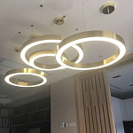 Люстра Light Ring Horizontal Латунь варинант исполнения - 2 | Loft Concept в Рязани