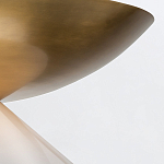 Подвесной светильник латунного цвета с конусовидным белым плафоном Quintiesse варинант исполнения - 12 | Loft Concept в Рязани