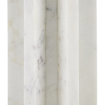 Настольная лампа мраморная с тканевым цилиндрическим абажуром Sharpened варинант исполнения - 1 | Loft Concept в Рязани