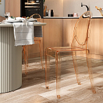 Прозрачный стул с янтарным оттенком LOUIS GHOST CHAIR варинант исполнения - 8 | Loft Concept в Рязани