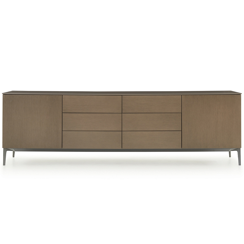 Дизайнерский длинный буфет 505 UP SIDEBOARD Серый Коричневый Дизайнерский длинный буфет 505 UP SIDEBOARD Серый Коричневый в Рязани | Loft Concept
