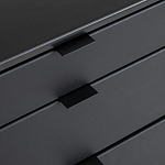 Комод из металла и кожи Guarin Chest of Drawers варинант исполнения - 5 | Loft Concept в Рязани