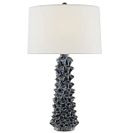 Настольная лампа с корпусом из цветков колокольчика Cascade of Blue Flowers варинант исполнения - 2 | Loft Concept в Рязани