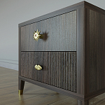 Тумба прикроватная с двумя ящиками Elsa Dreams Walnut варинант исполнения - 3 | Loft Concept в Рязани