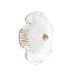 Бра в форме прозрачного стеклянного цветка с рельефной текстурой Textured Glass варинант исполнения - 1 | Loft Concept в Рязани