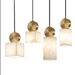 Подвесной светильник светодиодный с квадратным плафоном Stone Helios варинант исполнения - 3 | Loft Concept в Рязани