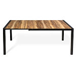 Стол обеденный раздвижной с прямоугольной столешницей на четырех черных ножках Blair варинант исполнения - 3 | Loft Concept в Рязани