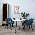 Шкаф-витрина в стиле лофт с чёрной стеклянной дверью Urban Style Space варинант исполнения - 6 | Loft Concept в Рязани