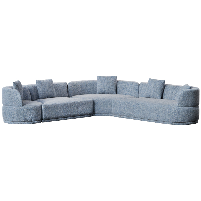 Угловой модульный диван Calypso с поворотным механизмом  Голубой в Рязани | Loft Concept 