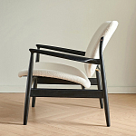 Кресло с каркасом и ножками из древесины и мягкими сиденьем и спинкой Venice варинант исполнения - 4 | Loft Concept в Рязани