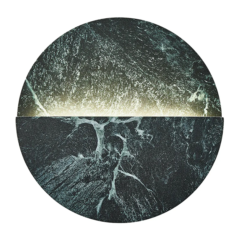 Бра в форме диска из керамогранита Eclipse of Celestial Bodies Зеленый в Рязани | Loft Concept 