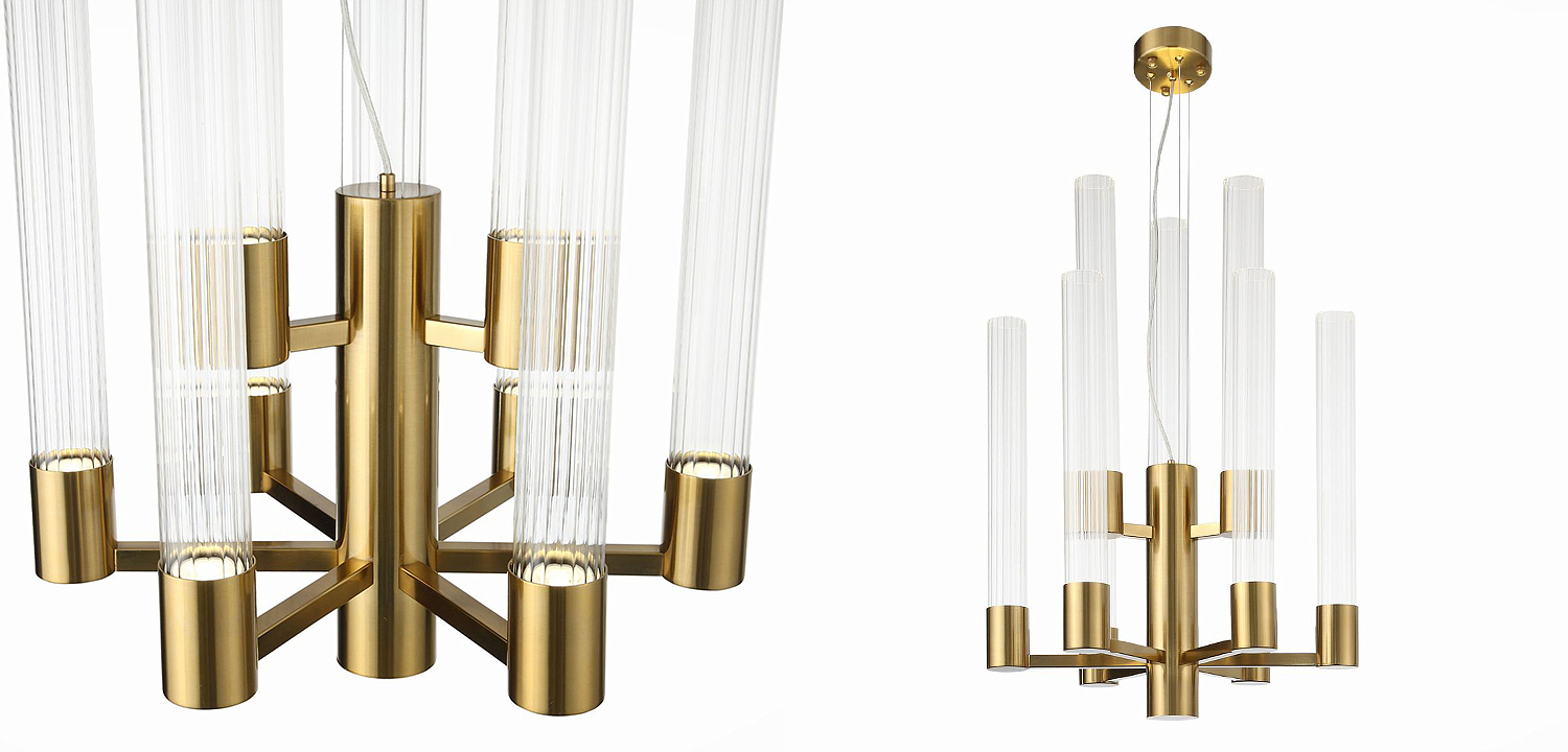 Люстра Jenae Glass Tubes Chandelier 9 Люстра Jenae Glass Tubes Chandelier 9 - Loft-Concept в Рязани