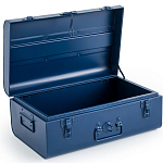 Металлический сундук Metal Dark Blue варинант исполнения - 3 | Loft Concept в Рязани