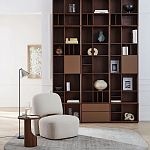 Приставной столик из массива дерева Walnut варинант исполнения - 7 | Loft Concept в Рязани