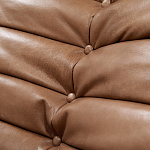 Дизайнерский кожаный диван коричневый без подлокотников Aveline Leather Sofa варинант исполнения - 5 | Loft Concept в Рязани