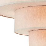 Люстра круглая трехъярусная с тканевыми абажурами Light Soft Glow варинант исполнения - 2 | Loft Concept в Рязани
