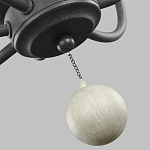 Люстра с 6-ю лампами и кремовыми деревянными бусинами Feiss варинант исполнения - 7 | Loft Concept в Рязани