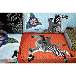 Большой Трехместный Диван с цветным принтом Qalakabusha Large Sofa варинант исполнения - 6 | Loft Concept в Рязани