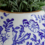 Ваза с синим цветочным узором Blue & White Ornament  варинант исполнения - 1 | Loft Concept в Рязани