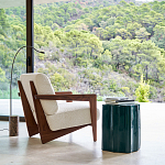 Кресло Avalon White Boucle из массива ореха варинант исполнения - 7 | Loft Concept в Рязани