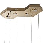 Люстра c 6-ю стеклянными плафонами золото Sparkling Bubbles Tube Gold Hanging Lamp варинант исполнения - 3 | Loft Concept в Рязани