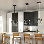 Подвесной светильник светодиодный в форме клетки Kichler варинант исполнения - 6 | Loft Concept в Рязани