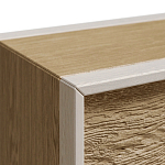 Тумба 2 ящика с подсветкой на рельефном фасаде Warm Industrial варинант исполнения - 9 | Loft Concept в Рязани