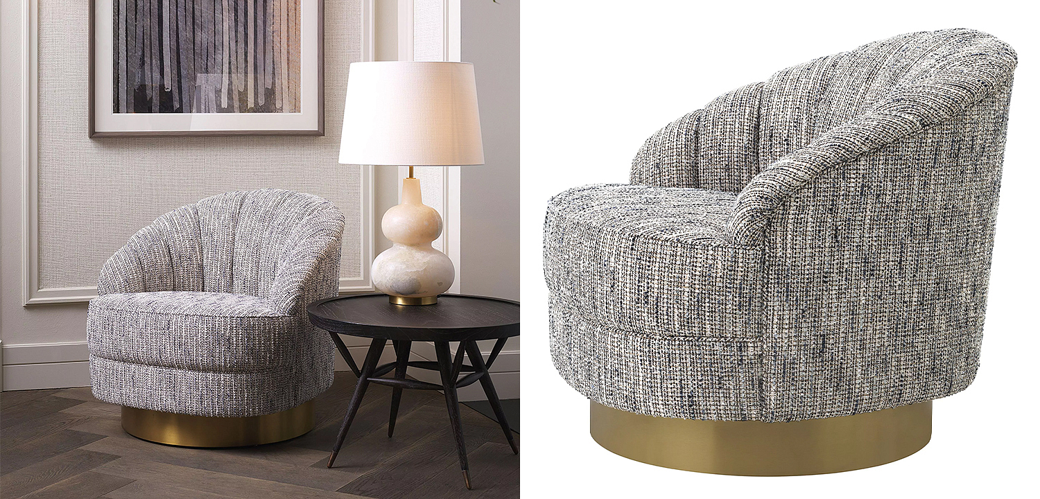 Кресло Eichholtz Swivel Chair Hadley Кресло Eichholtz Swivel Chair Hadley - Loft-Concept в Рязани