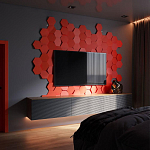 Гипсовая 3D Панель M-47 варинант исполнения - 1 | Loft Concept в Рязани