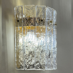Бра с вертикальными рельефными стеклянными вставками Textured Glass варинант исполнения - 2 | Loft Concept в Рязани