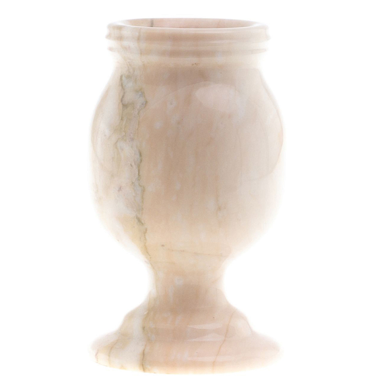 Ваза для цветов из натурального мрамора Marble Vase 2 Бежевый Ваза для цветов из натурального мрамора Marble Vase 2 Бежевый в Рязани | Loft Concept