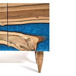 Стильный Буфет лофт 4 двери Cabinet Crimson River фасад эпоксидная смола  варинант исполнения - 4 | Loft Concept в Рязани