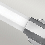 Бра для ванных комнат горизонтальное с длинным белым матовым плафоном в форме шестиугольника на круглом основании Hinkley варинант исполнения - 14 | Loft Concept в Рязани