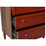 Комод красный из массива бука с 3-мя ящиками Wenge Light варинант исполнения - 5 | Loft Concept в Рязани