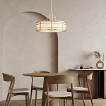 Подвесной светильник цвета латунь с белым матовым плафоном с геометрическим рисунком Feiss варинант исполнения - 8 | Loft Concept в Рязани