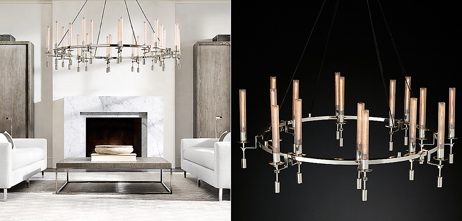 Люстра Restoration Hardware Fontanelle Chandelier nickel Люстра Restoration Hardware Fontanelle Chandelier nickel - Loft-Concept в Рязани