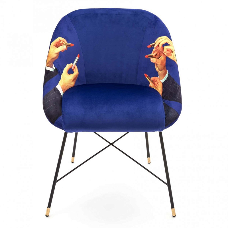 Кресло Seletti Padded Chair Lipsticks Мульти Черный Кресло Seletti Padded Chair Lipsticks Мульти Черный в Рязани | Loft Concept