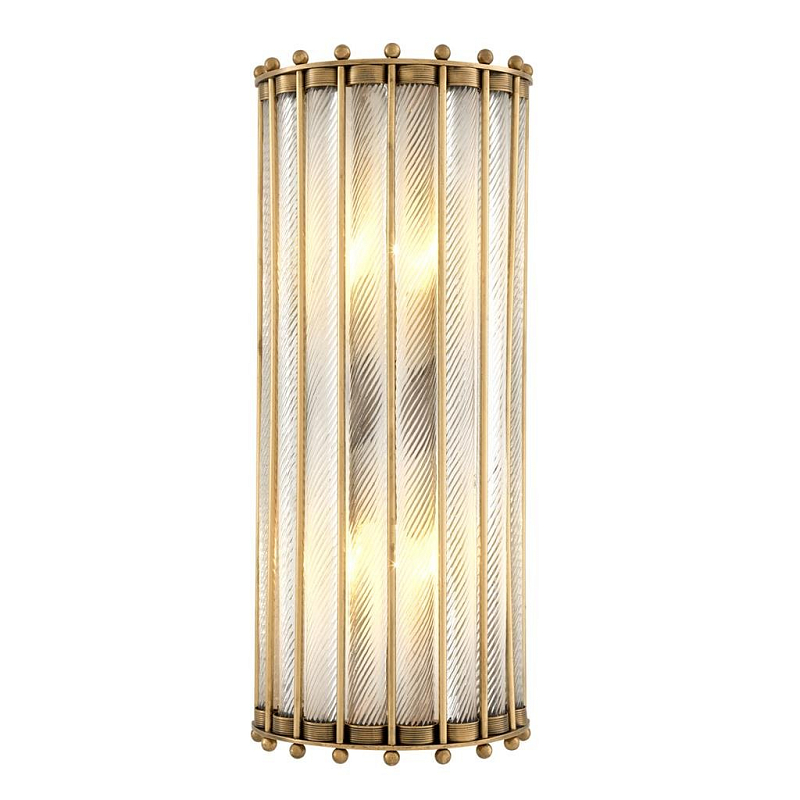 Бра Wall Lamp Tiziano Латунь Прозрачное Стекло Бра Wall Lamp Tiziano Латунь Прозрачное Стекло в Рязани | Loft Concept