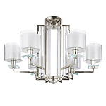 Люстра с 6-ю цилиндрическими плафонами из стекла Laurent варинант исполнения - 3 | Loft Concept в Рязани