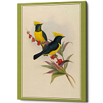 Постер на холсте с изображением птиц Blooming Birds Poster варинант исполнения - 9 | Loft Concept в Рязани
