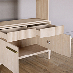 Стеллаж Primo с ящиками Светлый дуб  варинант исполнения - 6 | Loft Concept в Рязани