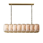 Люстра с абажуром из прямоугольных мраморных панелей Calling to Shine варинант исполнения - 7 | Loft Concept в Рязани