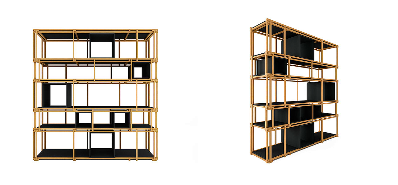 Стеллаж кубические сечения Yuen Стеллаж кубические сечения Yuen - Loft-Concept в Рязани