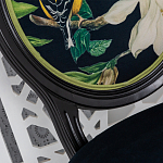 Стул чёрный из натурального бука с изображением птица в саду Blooming Magnolias варинант исполнения - 3 | Loft Concept в Рязани