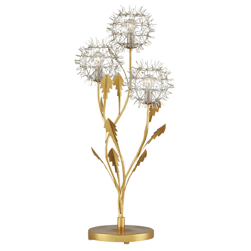 Настольная лампа в виде цветка одуванчика Hanging Dandelion Золотой Серебряный Настольная лампа в виде цветка одуванчика Hanging Dandelion Золотой Серебряный в Рязани | Loft Concept