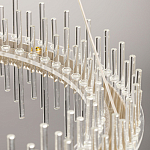 Люстра круглая с прозрачными стеклянными трубками 51 см Nembus варинант исполнения - 11 | Loft Concept в Рязани